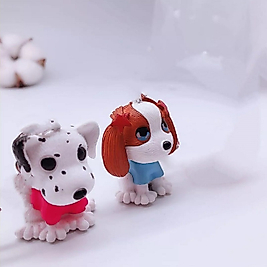 2'li Köpek Teraryum Minyatür Obje Teraryum Malzemeleri Teraryum Objeleri