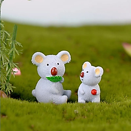 2'li Koala Saksı Süsü Teraryum Obje Teraryum Süsleri Minyatür Obje Teraryum Malzemeleri