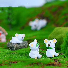 2'li Koala Teraryum Objeleri Teraryum Süsleri Saksı Süsleri Minyatür Obje