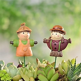 Himi Teraryum Objeleri 2'li Korkuluk Teraryum Objeleri Teraryum Malzemeleri Teraryum Süsleri Saksı Süsleri Minyatür Obje