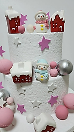 Kardan Adamlar Ve Evler 5 Parça Maket Kürdanlı Cupcake Pasta Süsü Doğum Günü Süsleri Pasta Kürdanı