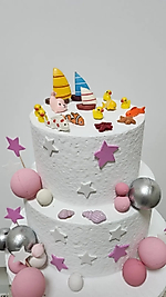 Okyanus Deniz Set Maket Kürdanlı Cupcake Pasta Süsü 17 Parça Doğum Günü Süsleri