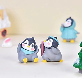 2 Adet Penguen Karışık Gönderilir Teraryum Objeleri Teraryum Süsleri Saksı Süsleri Minyatür Obje