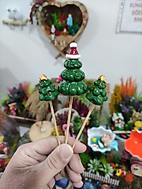 3'lü Noel Yılbaşı Kardan Adam Saksı Süsü Teraryum Obje Teraryum Malzemeleri