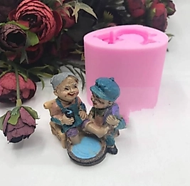 Himi Teraryum Objeleri Ayak Yıkayan Dede Teraryum Obje Minyatür Obje Teraryum Aksesuar