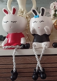 Tavşan Saksı 2 Adet Sukulent Saksısı Kaktüs Saksısı Beton Saksı Saksı Dekoratif Saksı Ev Saksısı