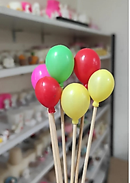 Balon 6 Adet Minyatür Obje Teraryum Malzemeleri Teraryum Objeleri Saksı Süsleri