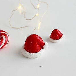 4 Adet Noel Şapka Saksı Süsü Teraryum Obje Minyatür Obje Teraryum Malzemeleri