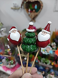 3'lü Noel Yılbaşı Kardan Adam Saksı Süsü Teraryum Obje Teraryum Malzemeleri