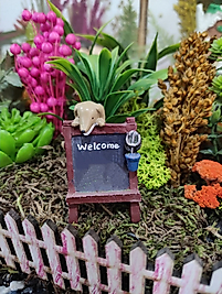 Welcome Teraryum Obje Saksı Süsleri Minyatür Obje Teraryum Malzemeleri