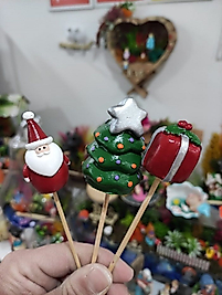 3'lü Noel Yılbaşı Kardan Adam Saksı Süsü Teraryum Obje Teraryum Malzemeleri