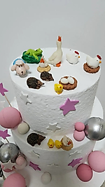 Sevimli Hayvanlar 14 Parça Maket Kürdanlı Cupcake Pasta Süsü Doğum Günü Süsleri