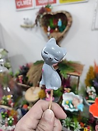 Kedi Saksı Süsü Teraryum Obje Teraryum Malzemeleri Saksı Süsü Minyatür Obje