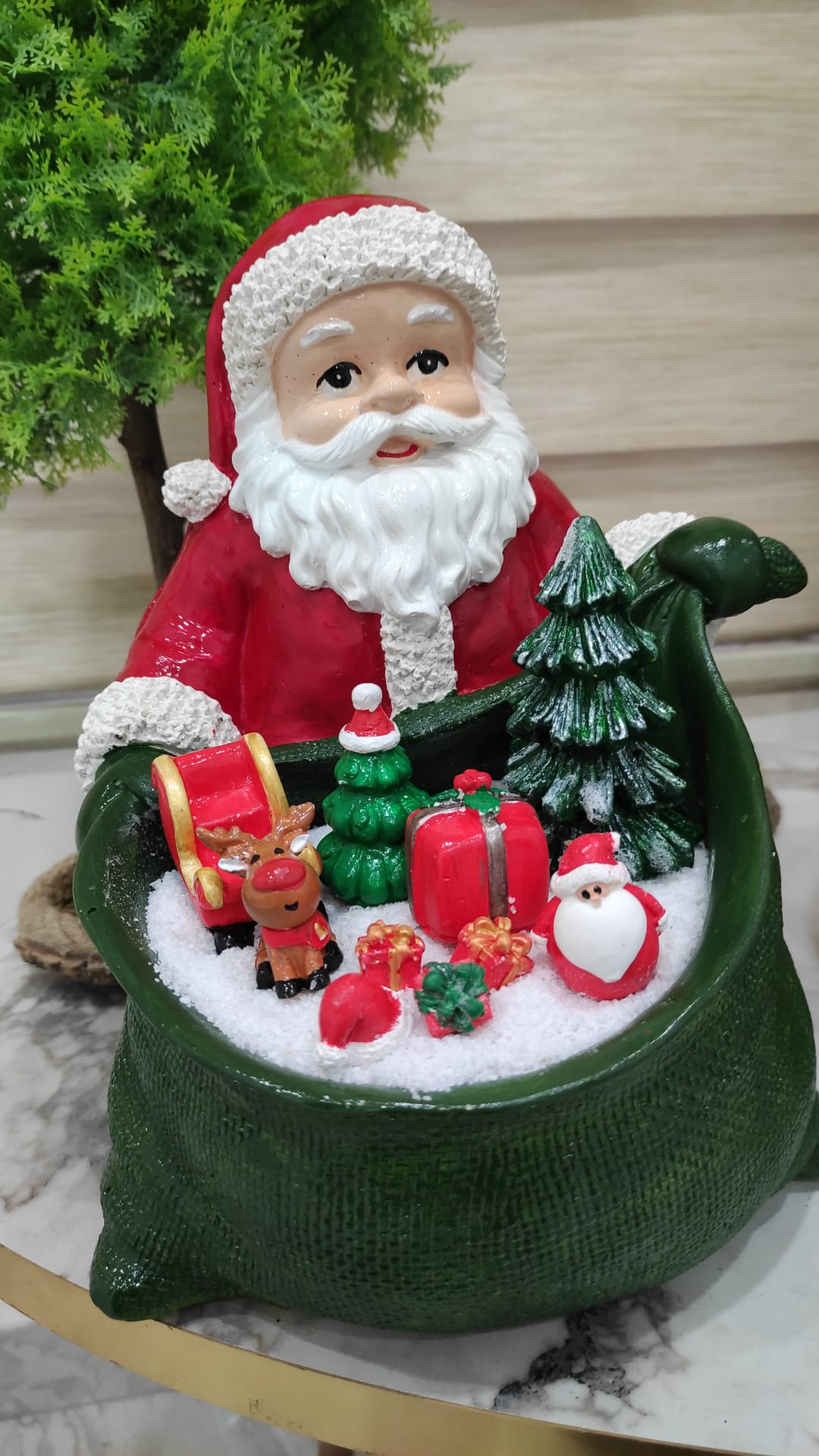 Noel Baba Teraryum Yılbaşı Teraryumu Noel Baba Saksı Süsleri Teraryum Obje